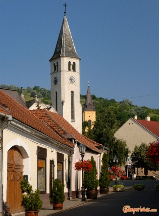 Hungary, Tokaj town, St. Anne roman catholic church