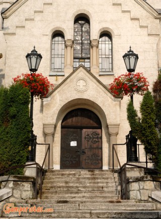 Hungary, Tokaj town, Kossuth square, St. Anne roman catholic church