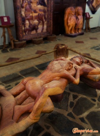 Crete, Axos, Wooden sculpture museum