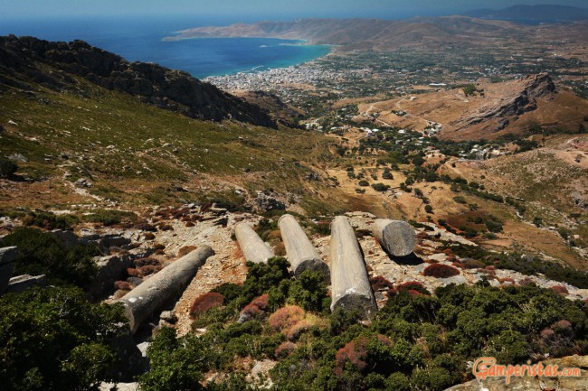 Greece, Euboea (Evia), Karystos columns