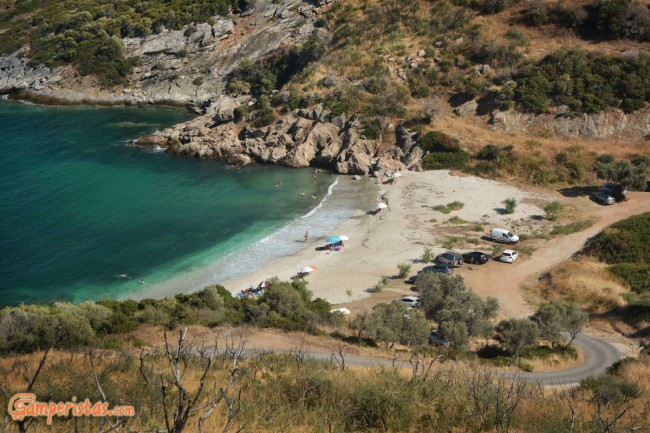 Greece, Euboea (Evia), Mageiras beach