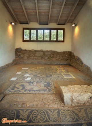 Greece, Euboea (Evia), Eretria, The House of Mosaics