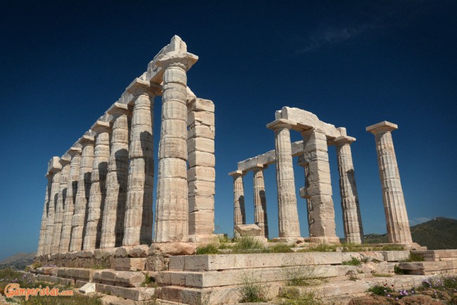 Greece, Cape Sounion, Poseidon temple