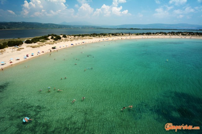 Greece, Peloponnese, Voidokilia Beach