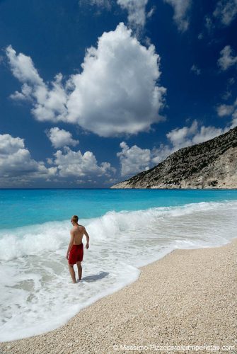 Greece, Eptanese, Kefalonia, Mirtos beach