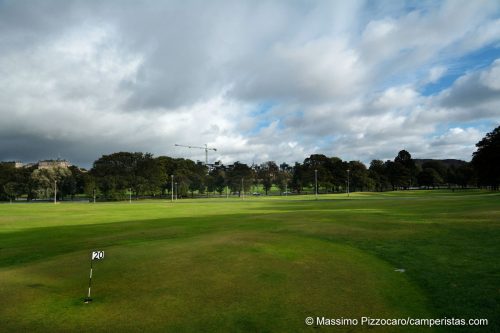 Il parco di Bruntsfield, con campo da golf pubblico